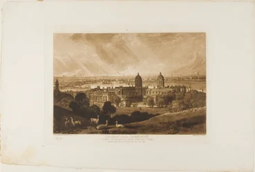 Londra da Greenwich, tavola 26 da Liber Studiorum