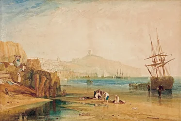 Scarborough, mattina, ragazzi che catturano granchi, c. 1810