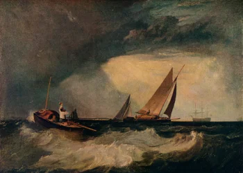 Pescatore di Shoeburyness che saluta un Whitstable Hoy, alias La barca pilota, e Il cappello rosso, c1809