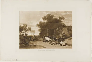 Il cortile della paglia, tavola 7 da Liber Studiorum
