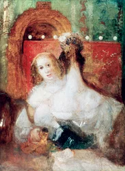 Due donne con una lettera