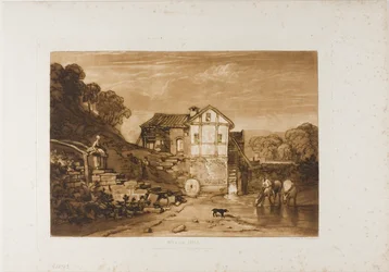 Mulino ad acqua, tavola 37 da Liber Studiorum