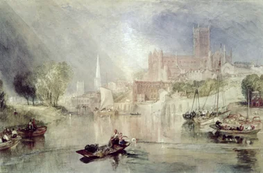 Cattedrale di Worcester e fiume Severn