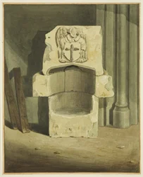 Fonte antica estratta dal muro sud della cripta della Chiesa di San Giovanni