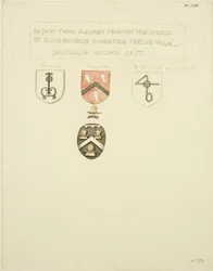 Stemmi sulla tomba di Framton [Frampton] 1357