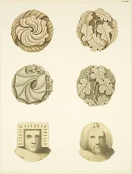Pietre della volta (bossi) nel soffitto della chiesa di Redcliffe