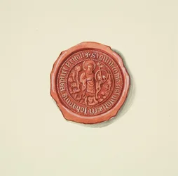 Sigillo raffigurante San Giovanni Battista (forse Merchant Taylors), c.1825