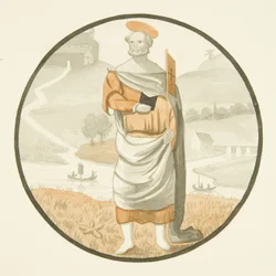 Vetrata in San Marco - un santo