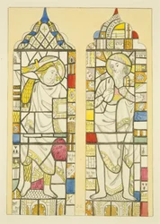 Vetrata nella finestra nord, transetto nord di St Mary Redcliffe