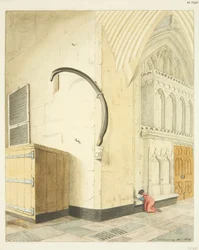 Costola di balena nella navata nord di St Mary Redcliffe