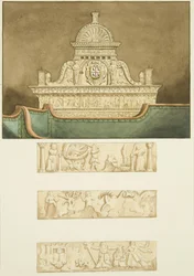 Monumento di William Bird (quasi oscurato dai seggi della Corporazione) in San Marco
