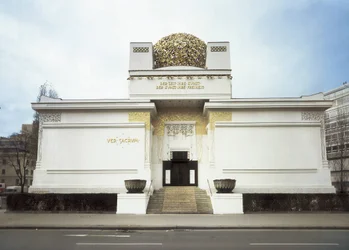 OLBRICH, Joseph Maria (1867-1908). Palazzo della Secessione di Vienna. 1898. AUSTRIA. Vienna. Facciata. Secessione viennese. Architettura.