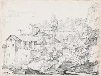 Edifici Italiani su una Collina