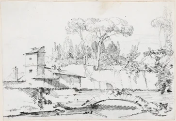 Veduta del Prato della Villa Borghese