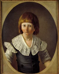 Ritratto di Luigi XVII (1785-1795) nella prigione del tempio