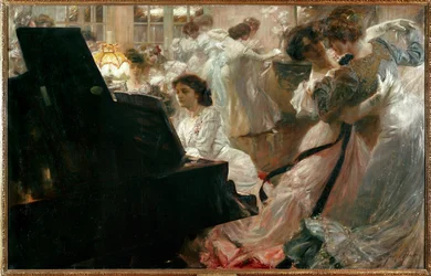 Un ballo per sole ragazze (dipinto su tela)