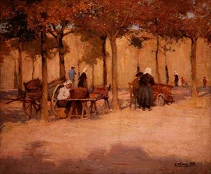 Preparativi per il mercato