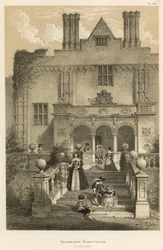 Cranbourne, Dorsetshire, Fronte del Giardino