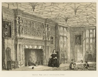 Salotto, Loseley, vicino a Guildford, Surrey