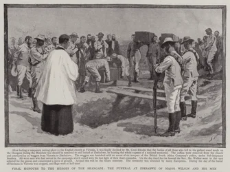 Ultimi onori agli eroi dello Shangani, il funerale a Zimbabwe del Maggiore Wilson e dei suoi uomini