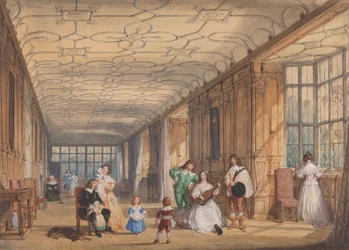 La lunga galleria, Haddon Hall, Derbyshire