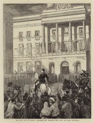 Il nuovo re di Spagna, Alfonso XII entra nell