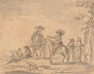 Incontro di due cavalieri