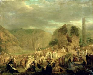 Il giorno dei morti nel cimitero di Glendalough