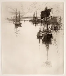 Sotto il ponte di Chestnut Street, Filadelfia, 1884