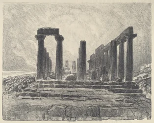Colonne del Tempio di Giunone, Girgenti, 1913