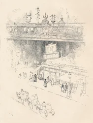 Angolo di Villiers Street, Charing Cross, 1896