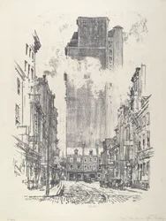 Giù per Sansom Street, 1912