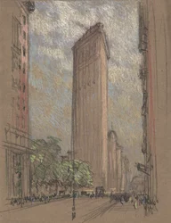 Disegno del Flatiron Building di Pennell, c.1904