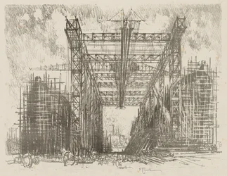 Lavoro di guerra inglese: Il portale (un cantiere navale mercantile)