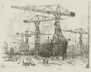 Lavoro di guerra inglese: Il vecchio cantiere navale