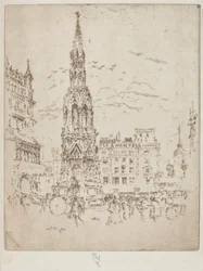 La croce di Elinor, davanti alla stazione ferroviaria di Charing Cross