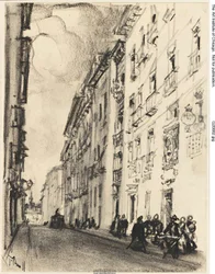 La strada di Cervantes e Lope de Vega, Madrid
