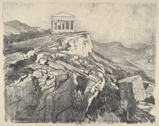 Il Tempio della Concordia sul Muro, Girgenti, 1913