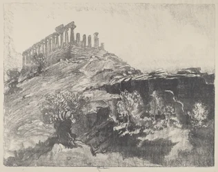 Il Tempio della Concordia sul Muro, Girgenti, 1913