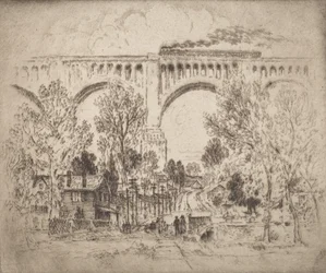 Il viadotto, D., L. & W. a Nicholson, Pa., 1919