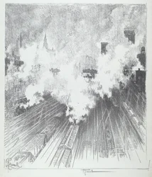 Scalo ferroviario, St. Louis, 1919