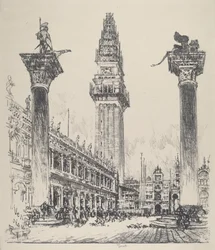 Venezia, Ricostruzione del Campanile, 1911
