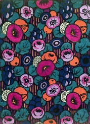 Design per un tessuto stampato di Joseph Percy Bilbie, c.1920