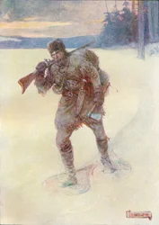 Sola attraverso la neve senza tracce, c1908