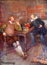 Ben Jonson (sinistra) in conversazione con William Drummond