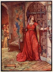 Catherine Douglas che sbarra la porta