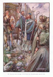 San Columba fece il segno della croce e i grandi cancelli si aprirono ampiamente