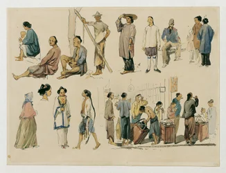 Studi di figure di cinesi