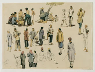 Studi di figure di cinesi