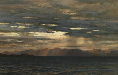 Alba sulla costa nord-occidentale di Skye